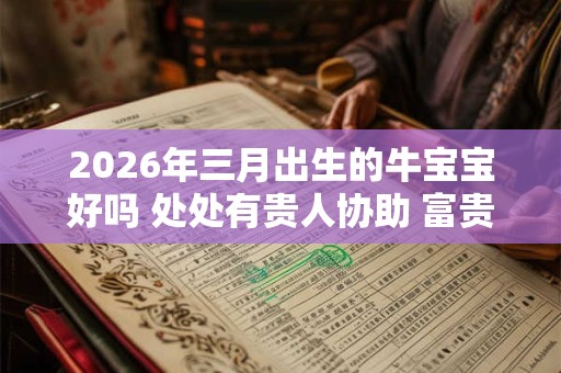2026年三月出生的牛宝宝好吗 处处有贵人协助 富贵非凡 2026年三月出生的牛宝宝好吗 处处有贵人协助 富贵非凡