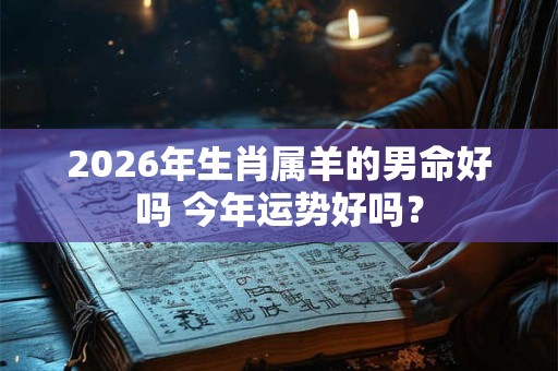 2026年生肖属羊的男命好吗 今年运势好吗？