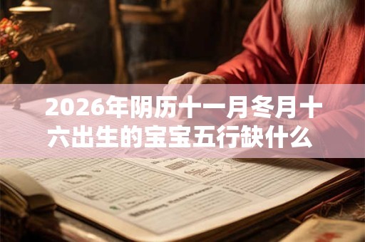 2026年阴历十一月冬月十六出生的宝宝五行缺什么 是什么命