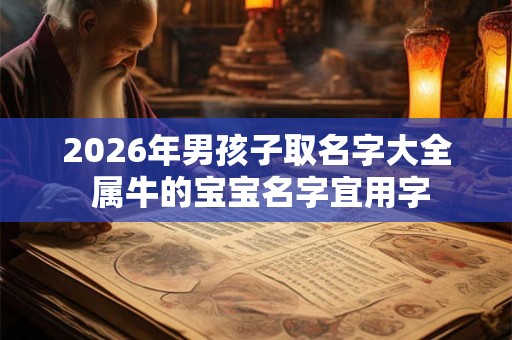 2026年男孩子取名字大全 属牛的宝宝名字宜用字 2026年男孩子取名字大全 属牛的宝宝名字宜用字