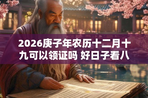 2026庚子年农历十二月十九可以领证吗 好日子看八字五行 2026庚子年农历十二月十九可以领证吗 好日子看八字五行