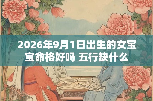 2026年9月1日出生的女宝宝命格好吗 五行缺什么