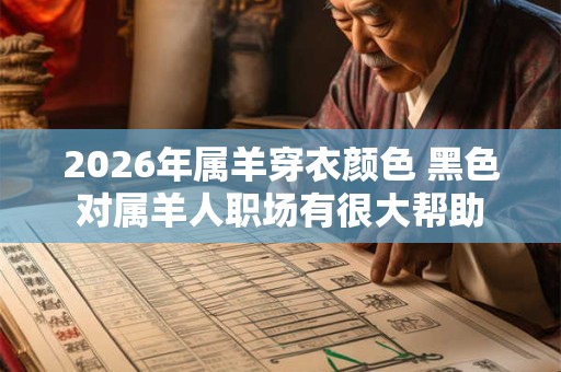 2026年属羊穿衣颜色 黑色对属羊人职场有很大帮助 2026年属羊穿衣颜色 黑色对属羊人职场有很大帮助