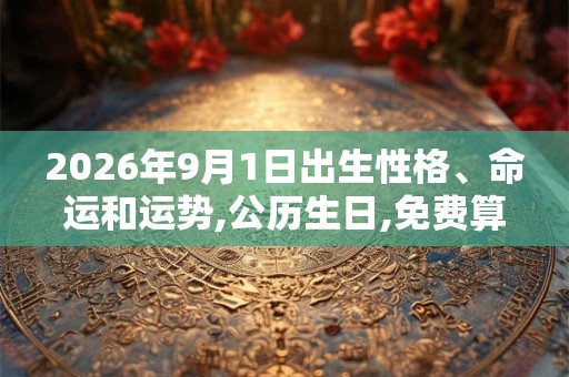 2026年9月1日出生性格、命运和运势,公历生日,免费算命 2026年9月1日出生性格、命运和运势,公历生日,免费算命