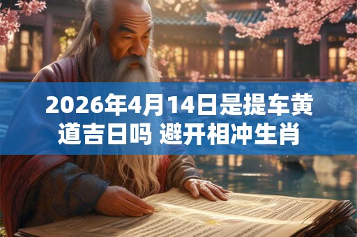 2026年4月14日是提车黄道吉日吗 避开相冲生肖