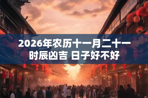 2026年农历十一月二十一时辰凶吉 日子好不好