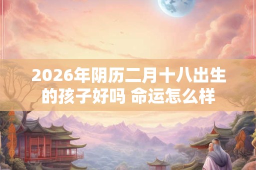 2026年阴历二月十八出生的孩子好吗 命运怎么样 2026年阴历二月十八出生的孩子好吗 命运怎么样