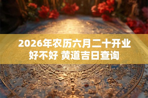 2026年农历六月二十开业好不好 黄道吉日查询 2026年农历六月二十开业好不好 黄道吉日查询