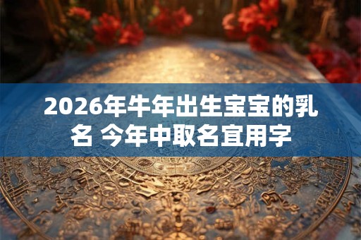 2026年牛年出生宝宝的乳名 今年中取名宜用字 2026年牛年出生宝宝的乳名 今年中取名宜用字