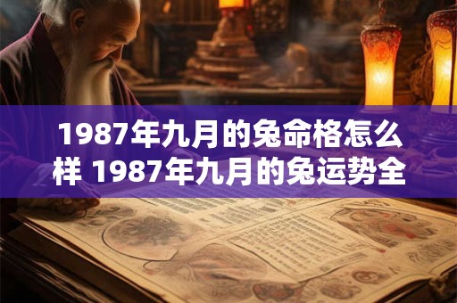 1987年九月的兔命格怎么样 1987年九月的兔运势全解 1987年九月的兔命格怎么样 1987年九月的兔运势全解