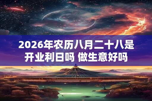 2026年农历八月二十八是开业利日吗 做生意好吗 2026年农历八月二十八是开业利日吗 做生意好吗