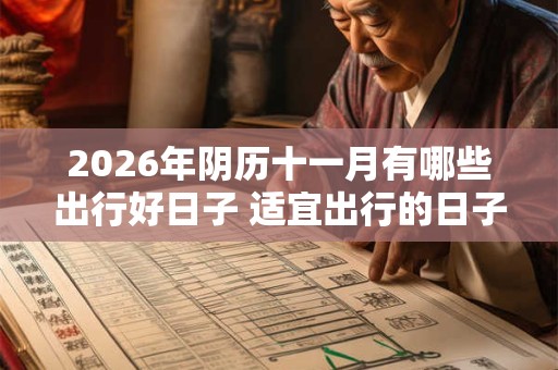 2026年阴历十一月有哪些出行好日子 适宜出行的日子