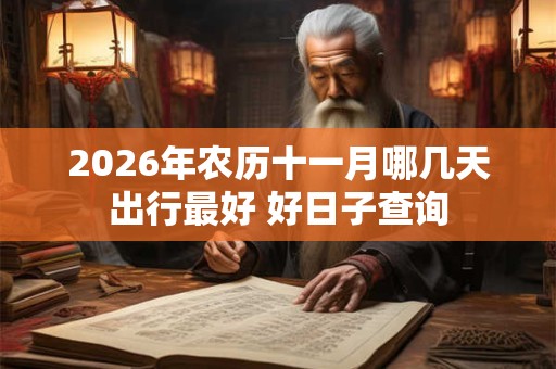 2026年农历十一月哪几天出行最好 好日子查询 2026年农历十一月哪几天出行最好 好日子查询