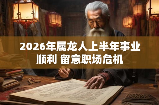 2026年属龙人上半年事业顺利 留意职场危机 2026年属龙人上半年事业顺利 留意职场危机