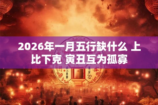 2026年一月五行缺什么 上比下克 寅丑互为孤寡 2026年一月五行缺什么 上比下克 寅丑互为孤寡
