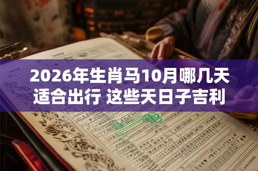 2026年生肖马10月哪几天适合出行 这些天日子吉利 2026年生肖马10月哪几天适合出行 这些天日子吉利