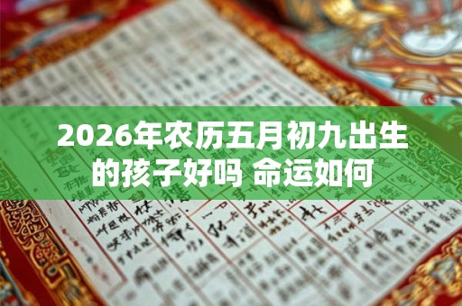 2026年农历五月初九出生的孩子好吗 命运如何