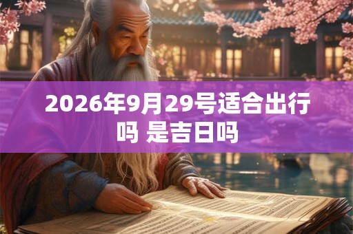 2026年9月29号适合出行吗 是吉日吗 2026年9月29号适合出行吗 是吉日吗