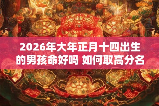 2026年大年正月十四出生的男孩命好吗 如何取高分名字 2026年大年正月十四出生的男孩命好吗 如何取高分名字