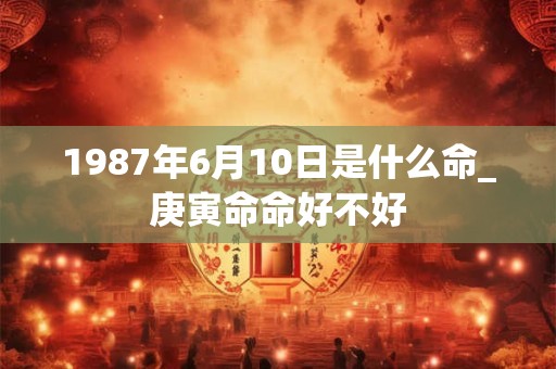 1987年6月10日是什么命_庚寅命命好不好