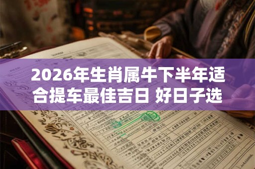 2026年生肖属牛下半年适合提车最佳吉日 好日子选择看八字 2026年生肖属牛下半年适合提车最佳吉日 好日子选择看八字