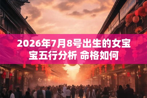 2026年7月8号出生的女宝宝五行分析 命格如何 2026年7月8号出生的女宝宝五行分析 命格如何