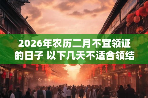 2026年农历二月不宜领证的日子 以下几天不适合领结婚证 2026年农历二月不宜领证的日子 以下几天不适合领结婚证