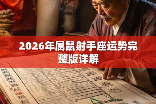 2026年属鼠射手座运势完整版详解