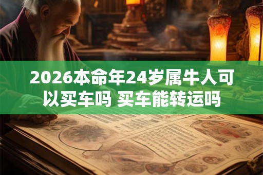 2026本命年24岁属牛人可以买车吗 买车能转运吗 2026本命年24岁属牛人可以买车吗 买车能转运吗