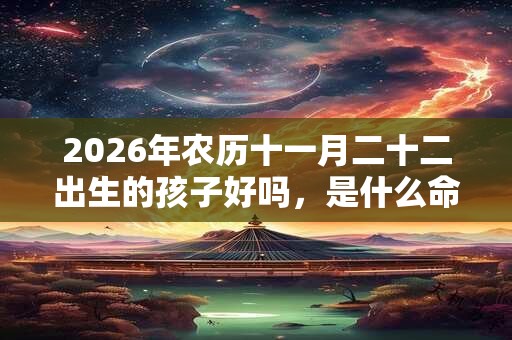 2026年农历十一月二十二出生的孩子好吗,是什么命 2026年农历十一月二十二出生的孩子好吗,是什么命