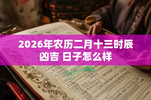 2026年农历二月十三时辰凶吉 日子怎么样 2026年农历二月十三时辰凶吉 日子怎么样