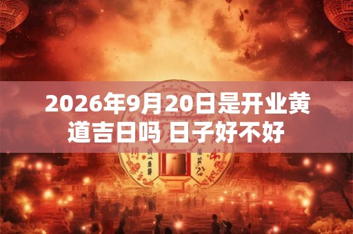 2026年9月20日是开业黄道吉日吗 日子好不好 2026年9月20日是开业黄道吉日吗 日子好不好