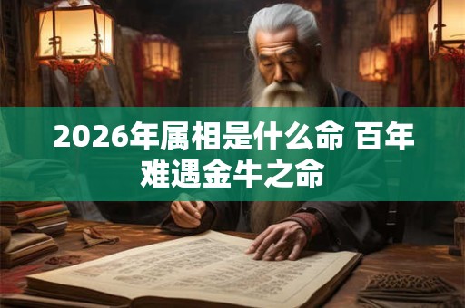 2026年属相是什么命 百年难遇金牛之命