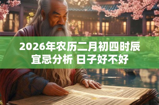 2026年农历二月初四时辰宜忌分析 日子好不好