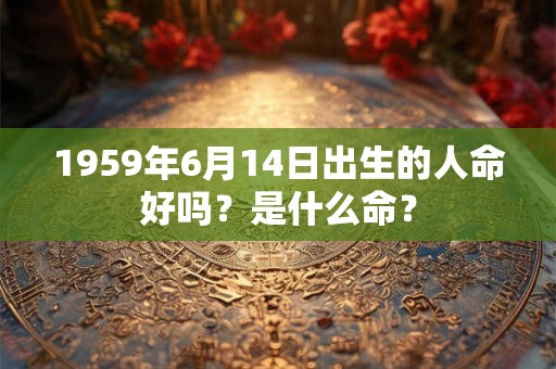 1959年6月14日出生的人命好吗?是什么命? 1959年6月14日出生的人命好吗?是什么命?