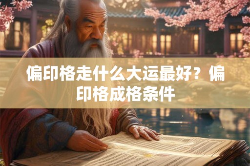 偏印格走什么大运最好？偏印格成格条件