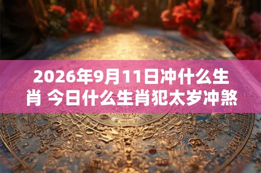 2026年9月11日冲什么生肖 今日什么生肖犯太岁冲煞查询: 2026年9月11日冲什么生肖 今日什么生肖犯太岁冲煞查询: