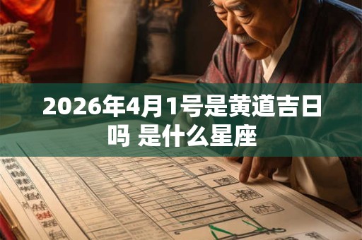 2026年4月1号是黄道吉日吗 是什么星座