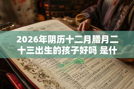 2026年阴历十二月腊月二十三出生的孩子好吗 是什么命 2026年阴历十二月腊月二十三出生的孩子好吗 是什么命