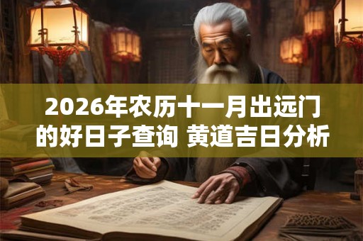 2026年农历十一月出远门的好日子查询 黄道吉日分析 2026年农历十一月出远门的好日子查询 黄道吉日分析