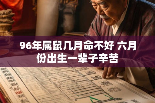 96年属鼠几月命不好 六月份出生一辈子辛苦 96年属鼠几月命不好 六月份出生一辈子辛苦