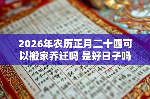 2026年农历正月二十四可以搬家乔迁吗 是好日子吗 2026年农历正月二十四可以搬家乔迁吗 是好日子吗