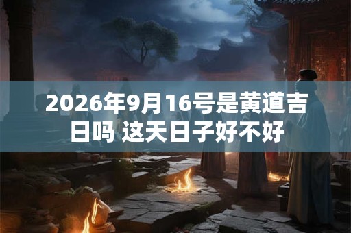 2026年9月16号是黄道吉日吗 这天日子好不好 2026年9月16号是黄道吉日吗 这天日子好不好