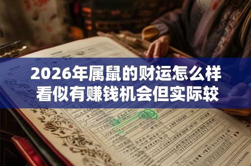 2026年属鼠的财运怎么样 看似有赚钱机会但实际较难聚财 2026年属鼠的财运怎么样 看似有赚钱机会但实际较难聚财