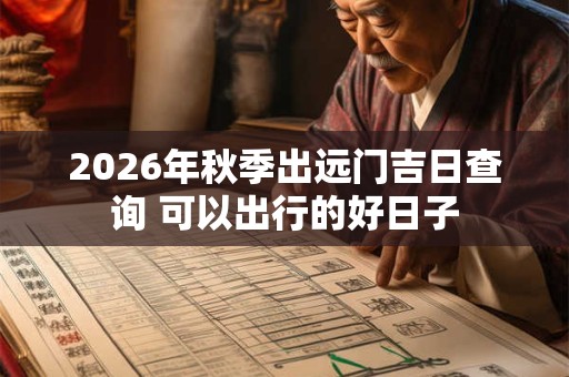 2026年秋季出远门吉日查询 可以出行的好日子