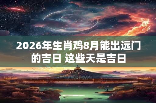 2026年生肖鸡8月能出远门的吉日 这些天是吉日 2026年生肖鸡8月能出远门的吉日 这些天是吉日