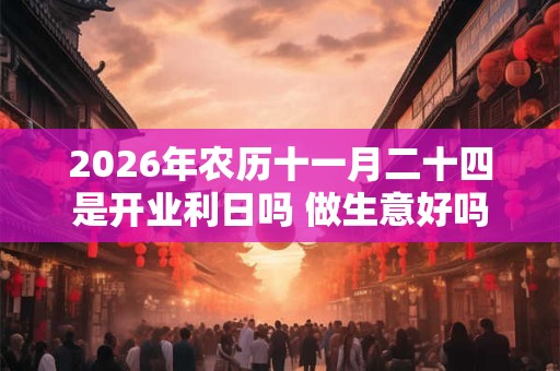 2026年农历十一月二十四是开业利日吗 做生意好吗 2026年农历十一月二十四是开业利日吗 做生意好吗