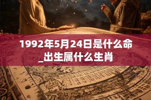 1992年5月24日是什么命_出生属什么生肖 1992年5月24日是什么命_出生属什么生肖