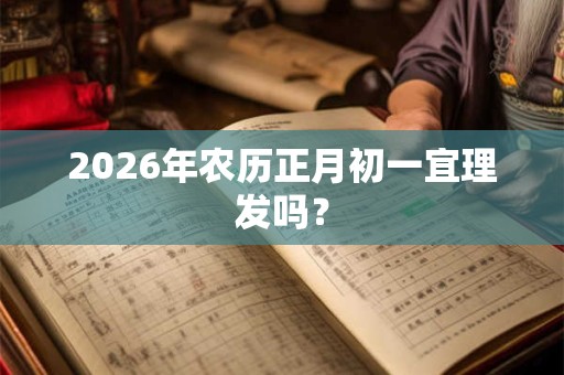 2026年农历正月初一宜理发吗? 2026年农历正月初一宜理发吗?