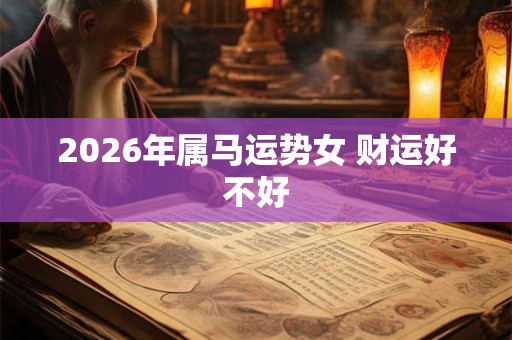 2026年属马运势女 财运好不好 2026年属马运势女 财运好不好